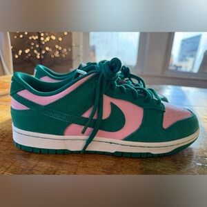 Nike Dunk Low Retro SE Medium Soft Pink and Malachite (Men's size 10.5